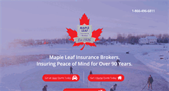 Desktop Screenshot of mapleleafins.ca